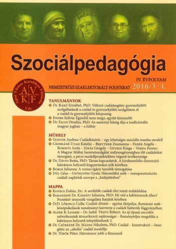 Szociálpedagógia folyóirat IV. évf. 2016/3-4